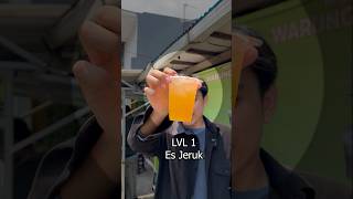 3 Level Es Jeruk orange juice food star review fyp shorts [upl. by Adlar]