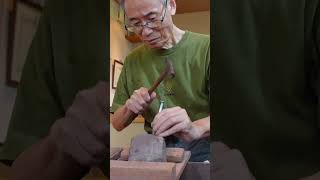 PART 1 The process of making a Japanese calligraphy inkstoneshorts short [upl. by Montana]