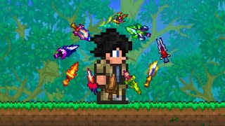 Can You Beat Terraria Using Throwing Knives Only [upl. by Cired]