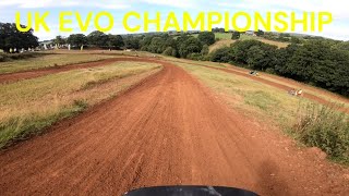 2024 UK EVO Championship Round 6 Hazeley Grange Mx Track Over 50s Modern 2 Stroke Race 1 [upl. by Sekoorb]