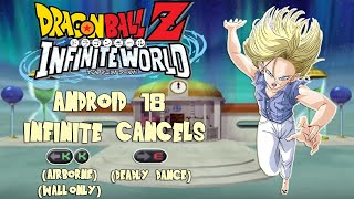 DBZ Infinite World PS2  Android 18s Infinite Cancels [upl. by Hbaruas]