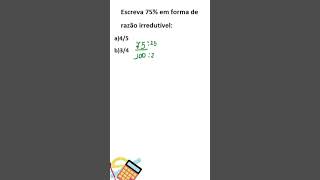 Fração irredutível shorts matematika matemática [upl. by Danna]