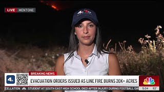 Evacuation orders issued as Line Fire burns over 20K acres [upl. by Navetse]