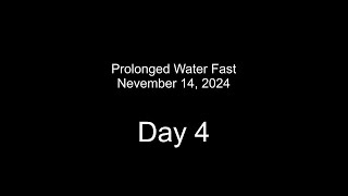 Nov 2024 Water Fast Day 4 [upl. by Arimaj613]