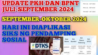 SEPERTI APAKAH STATUS PKH DAN BPNT JULISEPTEMBER SEPTEMBEROKTOBER 2024 DI APLIKASI SIKS NG [upl. by Tiduj]