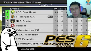 PERDEMOS A PRIMEIRA COLOCAÇÃO FALTANDO POUCAS RODADAS MASTER LIGA COM O VILLAREAL NO PES 6  EP4 [upl. by Hareehahs]