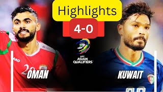 Highlights 40 OMAN VS KHUWAIT football highlights [upl. by Korie]