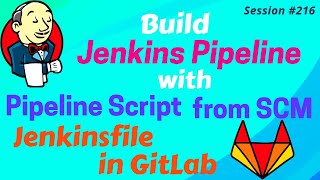 Build Jenkins Pipeline with Pipeline Script from SCM  Jenkins Pipeline with Jenkinsfile in Gitlab [upl. by Otilopih395]