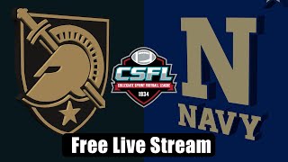 CSFL Championship Army vs Navy Sprint Football 111624 KnightVision Free Live Sports [upl. by Acisey888]