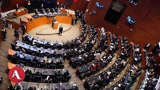 🔴  Manifestantes interrumpen en el Senado durante debate de la reforma judicial [upl. by Cosmo]