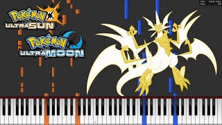 Battle Ultra Necrozma  Pokémon Ultra Sun  Ultra Moon Piano Tutorial [upl. by Eirolav]