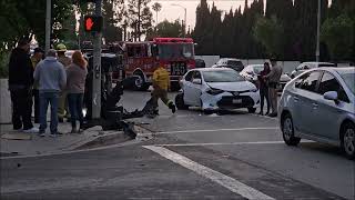 Crash Nausika amp Colima 52424 Prehaps White car cutoff Sidewalk Car 🤔😲 [upl. by Buyer]