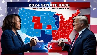 2024 US Senate Map Predictions Latest Poll Data ALL 50 States Democrat vs Republican [upl. by Annahahs39]