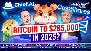 AI predicts cancer DOGE soars after Musk’s comment Bitcoin 2025 outlook ⚡️ Hamster News [upl. by Stanwinn]