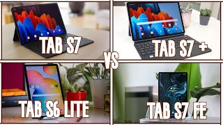 TAB S7  vs TAB S7 vs TAB S7 FE vs TAB S6 LITE comparativa de TODAS las tables de Samsung [upl. by Romona]