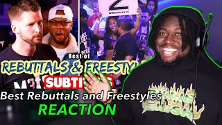 HOW DO THEY THINK OF THIS  First Time Reaction To Best Rebuttals And Freestyles In Battle Rap 🔥 [upl. by Llewen953]