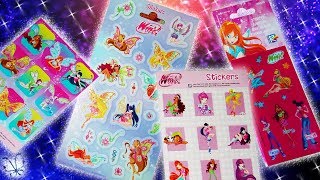 STICKER COLLECTION All of My Winx Club Stickers [upl. by Aicarg]