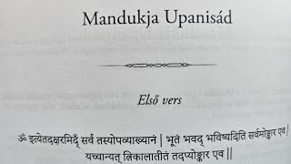 MANDUKJA UPANISAD HANGOSKÖNYV MANDUKJAUPANISAD UPANISADGYŰJTEMÉNY [upl. by Enyaw]