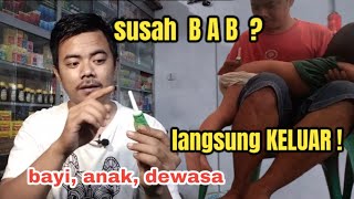 cara mengatasi sembelit paling ampuh  obat susah buang air besar  cara pakai MICROLAX bayi [upl. by Felicio26]