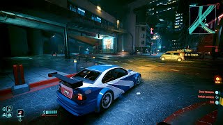 MOST WANTED BMW M3 GTR GT E46 in Cyberpunk 2077 20 [upl. by Neelyad]