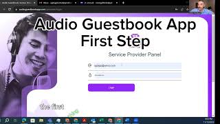 Audio Guestbook Direct App Step 1 Create a ProfileAccount [upl. by Lrat127]