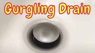 Lets Fix a Gurgling Drain w Hot Water Baking Soda and Vinegar  Basic Life Skills [upl. by Kerwin]