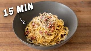 Easy Carbonara in 15 Minutes [upl. by Biddick]