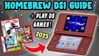 How to Homebrew DSi  Play Downloaded DS Games 2023 Guide [upl. by Lacagnia713]