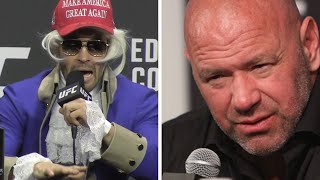 Dana White REACTS to Colby Covington Leon Edwards Dad Trashtalk [upl. by Niggem684]