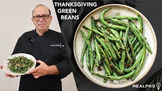 The Best Thanksgiving Sautéed Green Beans  How to Make a Side of Green Beans as Thanksgiving Side [upl. by Ecinuahs]