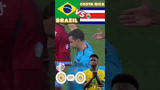 BRAZIL 0 VS 0 COSTA RICA COPA AMERICA 2024  VINICIUS JUNIOR TIDAK MAMPU CIPTAKAN GOAL shorts [upl. by Meirrak]