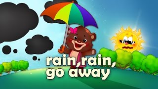 Rain Rain Go Away lyrics  Simple songs for kids [upl. by Allit]