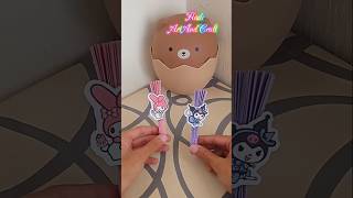 Cute Origami Paper Fans 😍✨ diy youtubeshorts papercrafts artandcraft trending cute [upl. by Vladi]