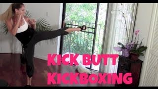 Kickboxing Kickboxing Classes Free Kickboxing Workout Kick Butt Kickbox fat burning cardio abs [upl. by Esemaj367]