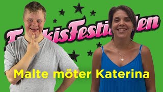 Malte och Linnea möter Katerina finalist i Järfälla Funkisfestival [upl. by Ielak975]