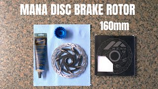 MANA Center Lock Disc Brake Rotor 160mm EliteWheels from AliExpress [upl. by Llien]