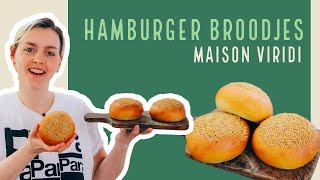 Maak zelf de lekkerste HAMBURGER BROODJES Én met handige truc om SESAMZAADJES te laten plakken [upl. by Rovelli431]