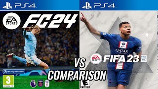 EA FC 24 Vs FIFA 23 PS4 [upl. by Jone]