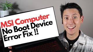 How To Fix MSI No Boot Device Not Boot Device Found No Boot Device Installed FIX [upl. by Zanahs]