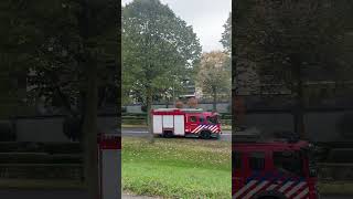 Brandweer vertrekt van brandlucht in venlo centrum [upl. by Aneehsram150]