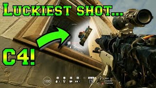 LUCKIEST Buck Shotgun Shot Saved my life  Rainbow Six Siege [upl. by Wolpert939]