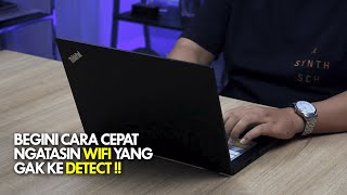 CARA ATASI JARINGAN WiFi TIDAK BISA CONNECT DI LAPTOP ATAUPUN KOMPUTER [upl. by Lakin758]