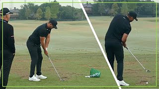 Brooks Koepka On The Range Working On His Swing [upl. by Tamiko]