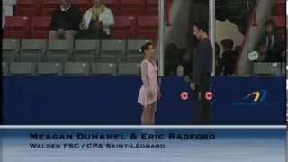 Meagan Duhamel  Eric Radford SP Quebec Summer Championships 2013 [upl. by Rora]