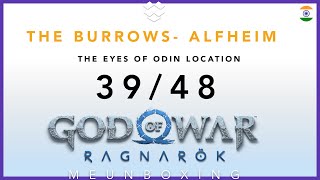 Odins Ravens location 3948 in The Burrows Alfheim godofwar2022 godofwarragnarok [upl. by Annaili]