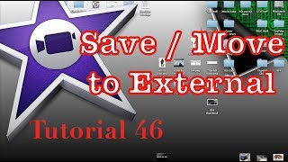 Save Projects to External Drive in iMovie 1004  Tutorial 46 [upl. by Eivi]