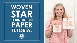 WOVEN STAR Foundation Paper HowTo Beautiful Quilt Block thats been on my wishlist 🤩 Its Sew Emma [upl. by Bodrogi]