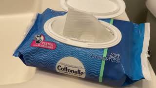 Cottonelle Flushable Wipes 14 Packs of 42 588 Cottonelle Wipes Flushable Wet Wipes Plus Review [upl. by Filip]