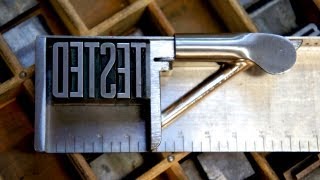 Tested Learns the Craft of Letterpress Printing [upl. by Owena402]