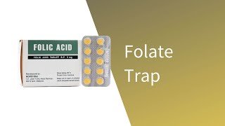 Folate trap  Relative folic acid deficiency  Vitamins  Biochemistry [upl. by Adabel]